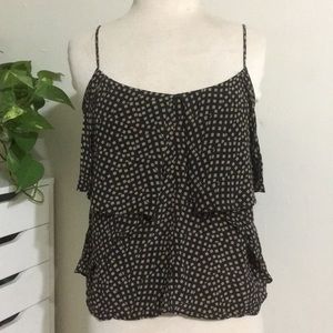 Silk flowy tank top